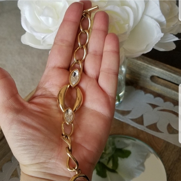 AUTHENTIC Swarovski Gold plated bracelet - Picture 9 of 16